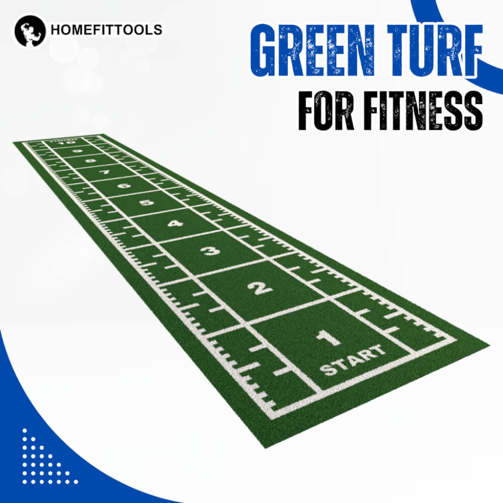 พื้นหญ้าเทียม HOMEFITTOOLS ฟิตเนส กว้าง 2 เมตร ยาว 10 เมตร